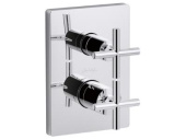 Смеситель термостат, на 2 выхода, с запорным краном, Jacob Delafon CLASSIC MODULO (E98732-CP) витринный образец