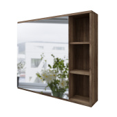 Шкаф-зеркало Grossman "ФОРТА-80 см" универсал. темный дуб (2080022)