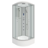 Душ.каб. NG-3301-14F (900х900х2150) средний поддон(26см) стекло МАТОВОЕ 4 места (33011424F)