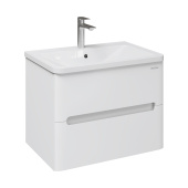 Тумба Grossman подвесная "АДЕЛЬ-НОРМА-70 см" с 2-я ящ. белая (ум. Aдель-70) (107017)