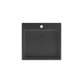 Кухонная мойка Lemark JANGA 540 прямоугольная из нержавеющей стали цвет: Чёрный матовый (9932112)
