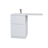 Тумба Grossman напольная "МАРСАЛ-60" под стиральную машину с 2-я ящ. белая (ум. МАРСАЛ-120) (121203)