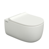 Унитаз BERGES EGO XL, матовый белый, микролифт, быстросъёмное (082228) Унитаз BERGES EGO XL, матовый белый, микролифт, быстросъёмное (082228)