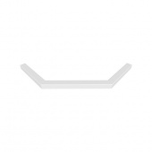 Декоративный профиль под душевое ограждение 100х100, белый, Steel, IDDIS (STE5WS0i22)