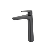 Смеситель для раковины 230, без донного клапана AQUATEK, матовый черный БЕТТА (AQ1104MB)