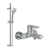 Комплект Cersanit для ванной 2 в 1: смеситель для ванны BRASKO и душевой гарнитур VIBE (64513)