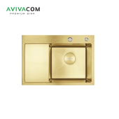 Кухонная мойка AVIVACOM 65*48 нано-золото, правая (NG6548R)