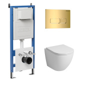 Комплект 3 в 1: инсталляция 900.K31.01.000+клавиша 700.K31.03.300.300+унитаз GR-4455S (97.4455S.03.300)