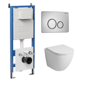 Комплект 3 в 1: инсталляция 900.K31.01.000+клавиша 700.K31.05.12M.12M+унитаз GR-4455S (97.4455S.05.12M)