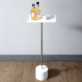 Стойка для ванной комнаты ABBER Stein белая (AS1635)