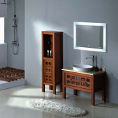 AZARIO зеркало Норма New 800*600 сенсор выкл+подогрев+ часы внешн настройки (LED-00002379)