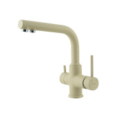 Смеситель для кухни Lemark COMFORT LM3061 с подключением к фильтру питьевой воды, цвет: бежевый (LM3061PBG)