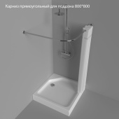 Карниз прямоугольный для поддона Тритон 800*800 (Щ0000052853)