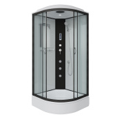 Душ.каб. NG-6703-14F (800х800х2150) средний поддон(26см) стекло ПРОЗРАЧНОЕ черные профиля 4 места (67031414F) Душ.каб. NG-6703-14F (800х800х2150) средний поддон(26см) стекло ПРОЗРАЧНОЕ черные профиля 4 места (67031414F)