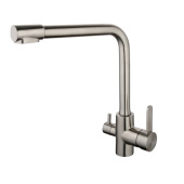 Gappo смеситель д/кухни ф35. фильтр д/питьевой воды нерж/сталь (G4399-1)