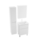 Тумба Grossman напольная "АДЕЛЬ-60 см" с 2-я ящ. белая (ум. Aдель-60) (106007)