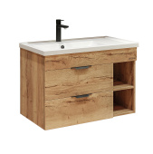 Тумба Grossman подвесная "ФОРТА-80 см" с 2-я ящ. дуб галифакс (ум.Фостер-80 Пр.) (108004)