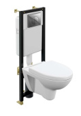 Комплект Cersanit PARVA CO DPL EO + BLACK + LEON хром глянцевый (64229)