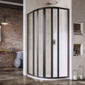 Душевой уголок Ravak Supernova SKKP6-90 см черный профиль, прозрачное стекло (3207O302Z1)