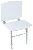 Сиденье для душа Nylon со спинкой и опорами (15042.PAT.NBA)