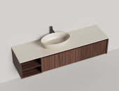 Подвесная тумба Salini Domino 1800, шпон, под встраиваемую раковину (27D218IN) Подвесная тумба Salini Domino 1800, шпон, под встраиваемую раковину (27D218IN)