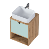 Тумба 1Marka Delta 50П 2Д Мята софт (Ц0000030771) Тумба 1Marka Delta 50П 2Д Мята софт (Ц0000030771)