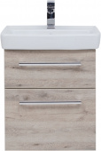Тумба подвесная с умывальником Q-55, дуб кантри/ЛДСП - Q MAX 55 (77.0002D)