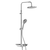 Damixa Apollo душевая система с ванно-душевым ТМС смесителем-полкой, хром (947760000)