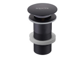 Сливной набор для раковины AQUATEK, матовый черный (AQ6000MB)
