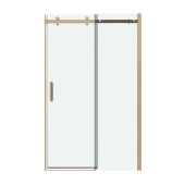 Дверь в нишу 100.K33.04.120.32.00 Classic (120*195) золото сатин, стекло прозрачное, 1 место (100.K33.04.120.32.00)