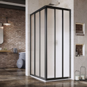 Душевой уголок Ravak Supernova ASRV3-75-198 черный+Grape (15V303R2ZG)