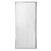 Дверь в нишу NG-65-9CH (90*195) хром, стекло шиншилла, 1 место (NG-65-9CH)