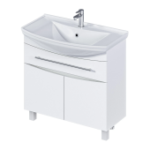 Тумба 1Marka Lina New 85Н 1в.я 2д Белый глянец (У94493)