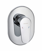 Смеситель встраиваемый в стену 1-функц (латунное тело в комплекте) BRAVAT Eler (FB848238CP-RUS)