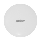 Накладка на слив для раковины ABBER белая матовая, керамика (AC0014MW )