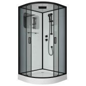 Душ.каб. NG-6901-01 BLACK (900х900х2100) низкий поддон (16 см), стекло ТОНИРОВАННОЕ, 4 места (69010134BLACK)