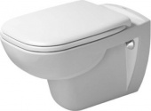 Унитаз подвесной Duravit D-Code Rimless, с крышкой SoftClose (45700900A1)