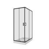 Душ. ограждение NG-6810-08 BLACK (120*80*195) прямоугольник, двери раздвижные, 1 место (68100811BLACK)