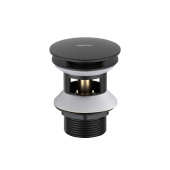Сливной набор для раковины AQUATEK, матовый черный (AQ6002MB)