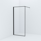 Душевая перегородка Walk In, черный 90x195, Slide, IDDIS (SLI8BS9i23)