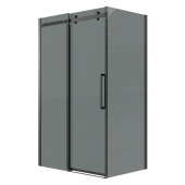 Душ.ограждение 120.K33.04.1190.21.10 Classic (110*90*195) черный матовый, стекло тонированное, 2 место (120.K33.04.1190.21.10)