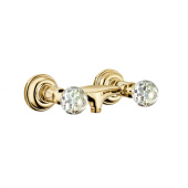 KLUDI 1926 Смеситель для душа DN 15, хрустальные рукоятки «Made with Swarovski® Elements», позолоченный, 23 кар (5161045G4)