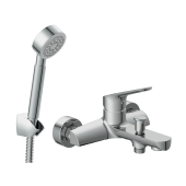 Комплект Cersanit для ванной 2 в 1: смеситель для ванны FLAVIS и душевой гарнитур CARI (64509) Комплект Cersanit для ванной 2 в 1: смеситель для ванны FLAVIS и душевой гарнитур CARI (64509)