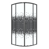 Душевое ограждение Niagara Eco NG-1007-14BLACK (90х90х190) четверть круга,раздвижное,черный,стекло мозаика,1 место (NG-1007-14BLACK) Душевое ограждение Niagara Eco NG-1007-14BLACK (90х90х190) четверть круга,раздвижное,черный,стекло мозаика,1 место (NG-1007-14BLACK)