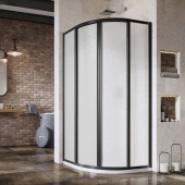 Душевой уголок Ravak Supernova SKCP4-90 см черный профиль, матовый полистирол (3117O30211) Душевой уголок Ravak Supernova SKCP4-90 см черный профиль, матовый полистирол (3117O30211)