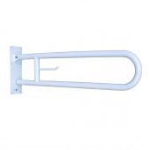 Поручень Nofer полукруглый для людей с огр. Возможностями 600 мм белый эпоксидная краска (15051.60.F)