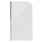 Шторка для ванны GR-100 (140*80) алюминиевый профиль, стекло ПРОЗРАЧНОЕ 6мм 1 место (GR-100)