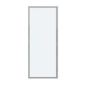 Боковая стенка 200.K33.02.70.10.00 Cosmo (70*195) хром, стекло прозрачное, 1 место (200.K33.02.70.10.00)