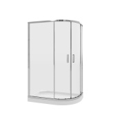 Душ. ограждение NG-6621-08 (120*80*195) полукруг, двери раздвижные, 1 место (66210811)