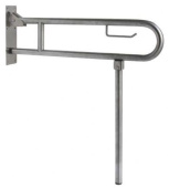 Полукруглый Поручень Nofer для людей с ограниченными возможностями с дополнительным опорой, матовый (15206.S) Полукруглый Поручень Nofer для людей с ограниченными возможностями с дополнительным опорой, матовый (15206.S)
